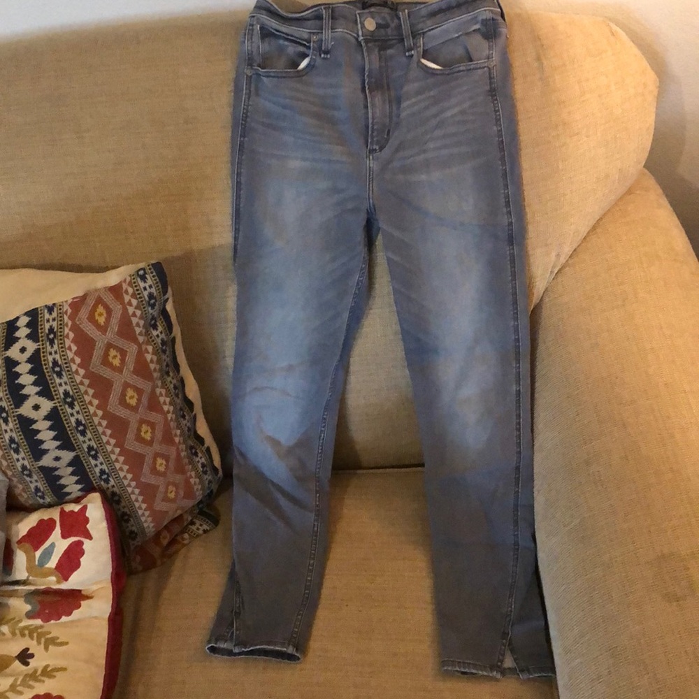 Abercrombie and Fitch high rise jeans